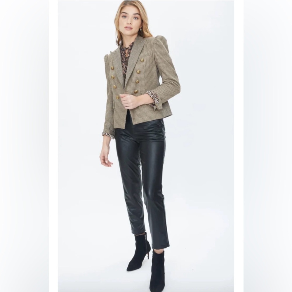 Generation Love Peyton Combo Double Breasted wool blend Blazer - Picture 2 of 15